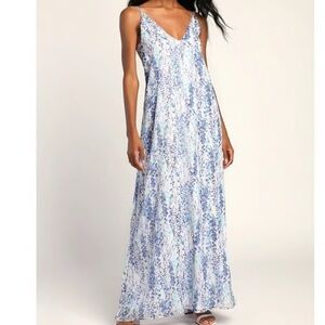 LULUS floral maxi dress